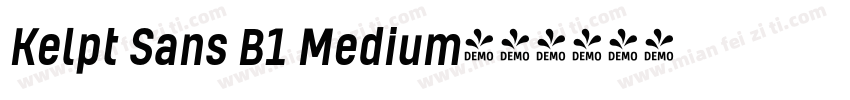 Kelpt Sans B1 Medium字体转换